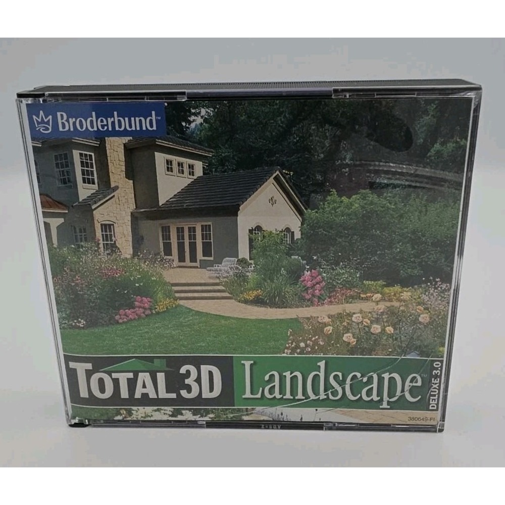 Broderbund Total 3D Landscape Deluxe 5 CD SetWindows 95 98 Complete